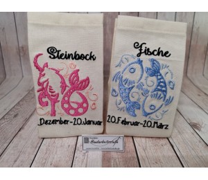 Stickserie - Zodiac Sternzeichenmotive Vollstick